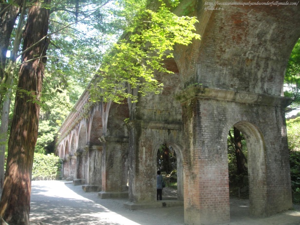 The aqueduct or locally called Sosui at Nansen-ji Temple in Kyoto, Japan was built during the Meiji Period as a waterway between Kyoto City and Lake Biwa in Shiga.