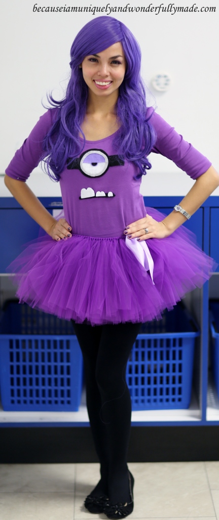 Purple Minion from Despicable Me movie for Halloween 2013.