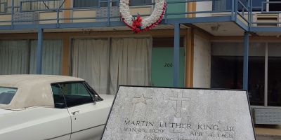 Room 306 of Lorraine Motel where Martin Luther King Jr. was assassinated. It is part of the complex of museums and historic buildings of National Civil Rights Museum in Memphis, Tennessee.