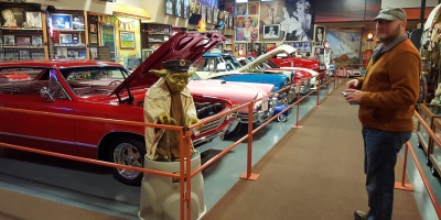 Car Museum of classic cars inside Russell's Travel Center off Interstate 40 on New Mexico.