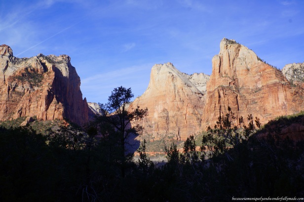 The Court of Patriarchs at Zion National Park in Utah.