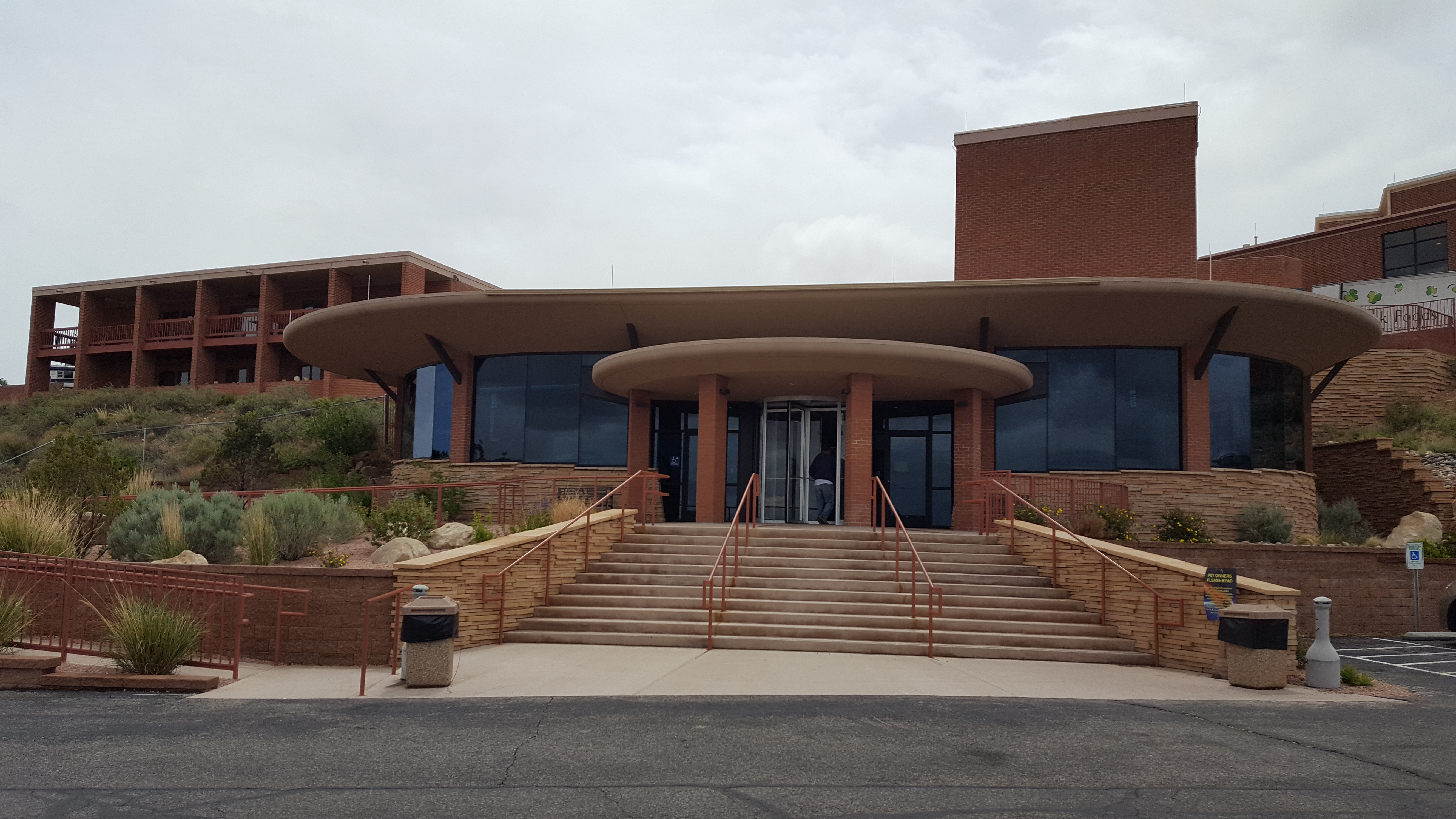 The Meteor Crater Visitor Center in Arizona.