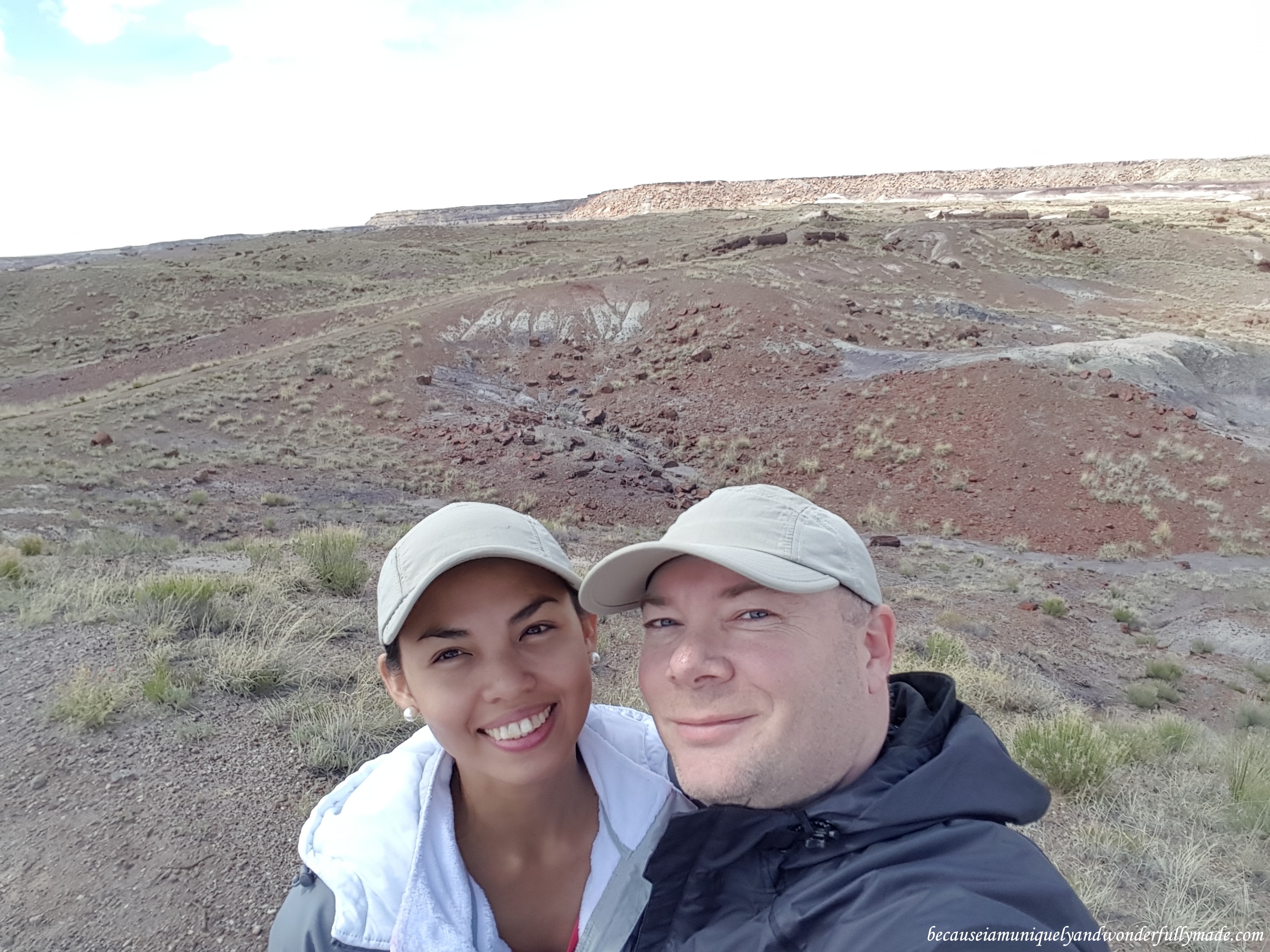 Early spring at Petrified Forest National Park in Arizona and the park is almost all to ourselves.