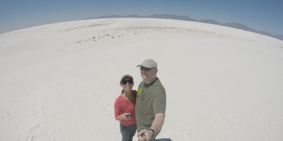 At White Sands National Monument in New Mexico.